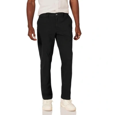 Image de Amazon Essentials Pantalon chino extensible décontracté pour homme, coupe ajustée, noir, 83,8 x 71,1 cm (l L)