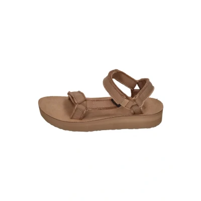 Afbeelding van Teva Sandalen met plateauzool, Dames, Maat: 37, Tigers eye Linnen