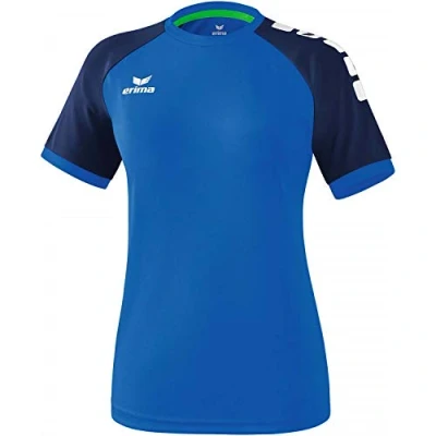 Afbeelding van Erima Zenari 3.0 SS Shirt Dames Sportshirt Maat XXL Vrouwen blauw/wit