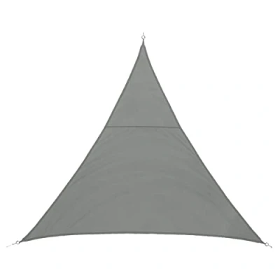 Afbeelding van Premium kwaliteit schaduwdoek/zonnescherm Shae driehoek beige 4 x meter Terras/tuin zonwering