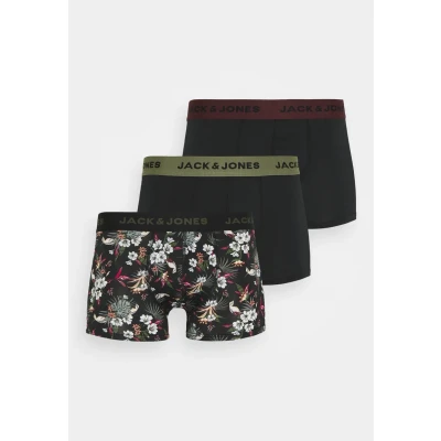 Afbeelding van Jack &amp; Jones Jacflower 3 PACK Onderbroeken, Heren, Maat: Large, Black