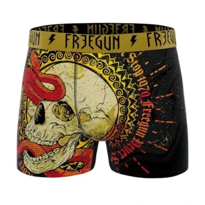 Afbeelding van FREEGUN Boxer Homme Microfibre Skull Tête de Mort, Snake76, XXL