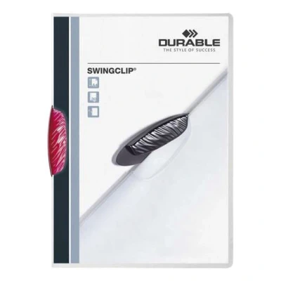 Afbeelding van Durable klemmap Swingclip transparant rood