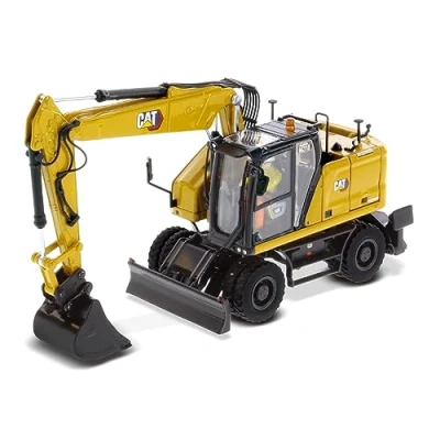 Afbeelding van Cat M318 Mobiele bandenkraan 1:50 Diecast Masters Highline Series
