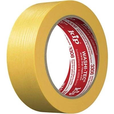 Afbeelding van Kip 3308 Washi Tape Geel 36mm per rol