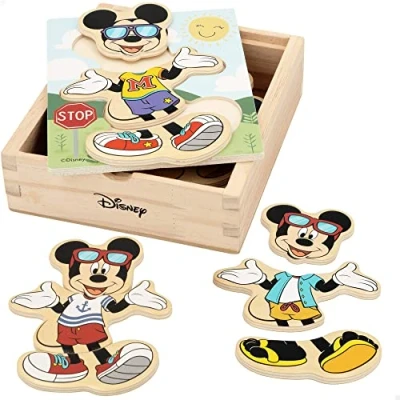 Afbeelding van Houten Kinderpuzzel Disney Hout (19 pcs)