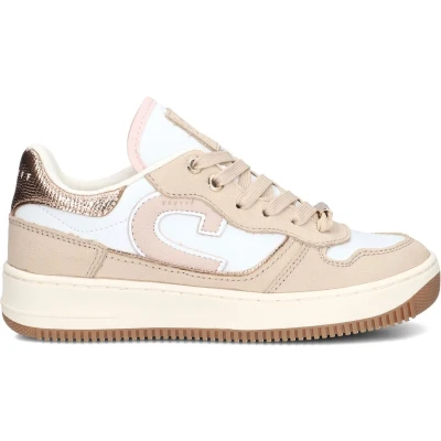 Afbeelding van CRUYFF JUNIOR Campo Low Sneakers Leren Sneaker Meisjes Beige Maat 32