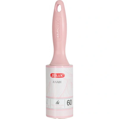 Afbeelding van Zolux Anah Cat Roll Anti haar borstel 5.3x5.3x23 cm Pink Wit For Cat. All Coat Types