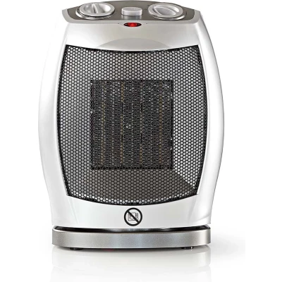 Afbeelding van Nedis Keramische PTC Ventilatorkachel 750 / 1500 W 2 Verwarmingsmodi Instelbare thermostaat Draait automatisch Oververhittingsbeveiliging Omvalpreventie
