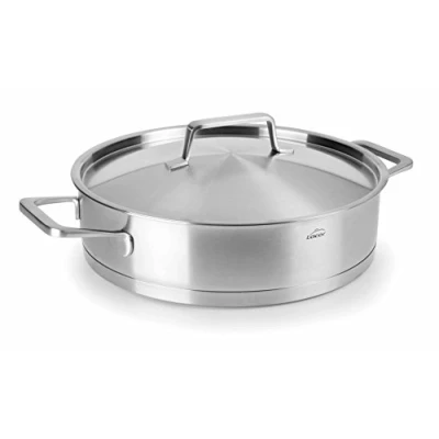 Afbeelding van Lacor Foodie Lage Kookpan met Deksel Rvs 26cm 3L