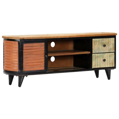 Afbeelding van Tv meubel 120x30x45 cm massief gerecycled hout