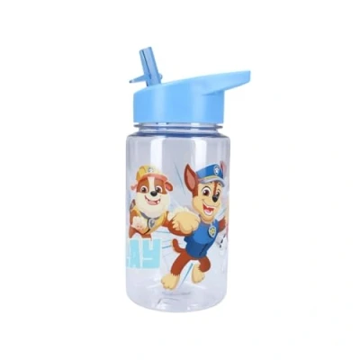 Afbeelding van My sweety pop Drinkfles voor jongens, Paw Patrol, transparant, kunststof kinderen kleuterschool school vakantie maaltijd 12 cm 450 ml hydratatie cadeau idee