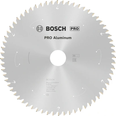 Image de BOSCH 2608837776 lame de scie circulaire Standard pour aluminium scies sans fil 216 x 30 2.2/1.6 mm, 64T