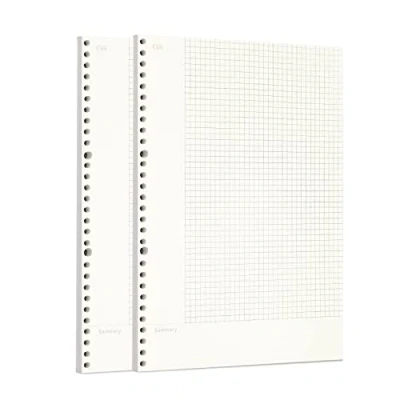 Afbeelding van Zelten Connell 2 navulverpakkingen A4 geperforeerd papier 120 vellen/240 pagina&#039;s voor 30 gaten ordner