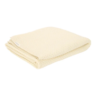 Afbeelding van Little Dutch Deken Wieg Pure Soft White Gebreid
