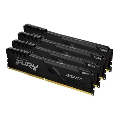 Afbeelding van Kingston Technology FURY Beast 64 GB (4 x 16 GB) 3200 MHz DDR4 CL16 werkgeheugen voor pc, 4 stuks KF432C16BB1K4/64