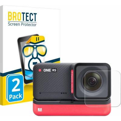 Afbeelding van BROTECT Screenprotector voor Insta360 One RS 4K Edition (Lens) Folie Beschermfolie transparant (2 Stuks)