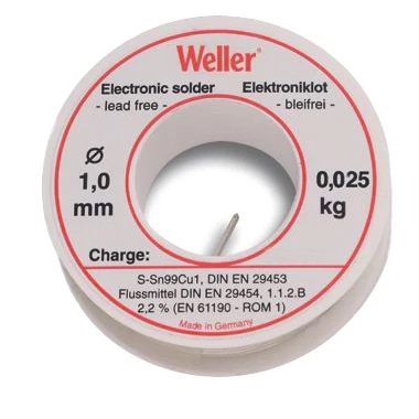 Afbeelding van Weller EL99 1 250 Soldeertin, 1mm, 250g, Loodvrij