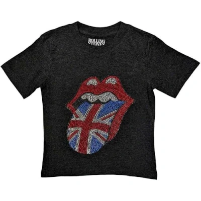 Afbeelding van The Rolling Stones British Tongue Kinder T shirt Kids tm 12 jaar Zwart