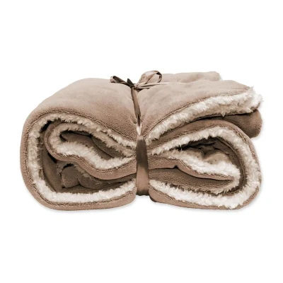 Afbeelding van Unique Living Plaid Lars 150x200 cm Warm Taupe