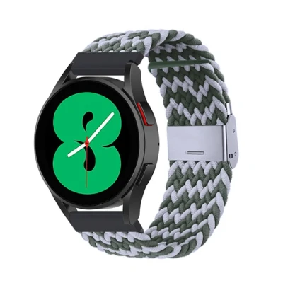 Afbeelding van Garmin Forerunner 255 Braided nylon bandje Groen / grijs