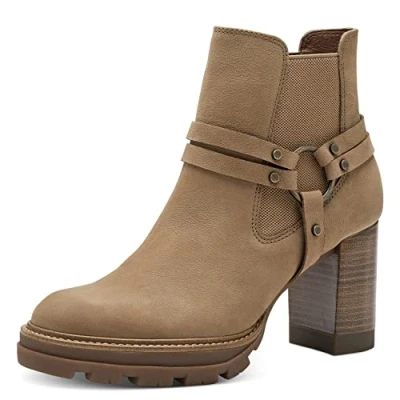 Afbeelding van Tamaris Korte laarzen, Dames, Maat: 37, Camel Leer