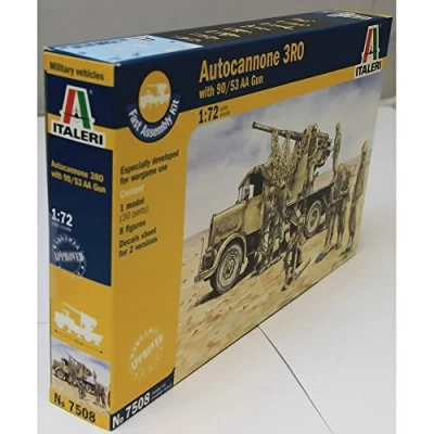 Image de Italeri I7508 Maquette Chars d&#039;assaut Autocannone R03+90/53 Echelle 1:72