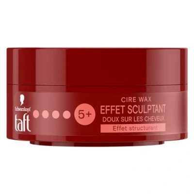 Image de Schwarzkopf Taft Cire Wax Cheveux Homme Effet Sculptant Fixation Forte Longue Durée Tenue 24h Coiffant Pot de 75 ml