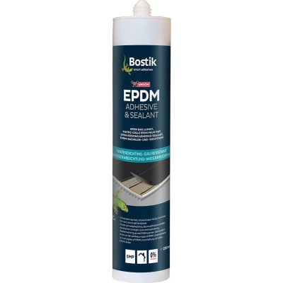 Afbeelding van Bostik epdm daklijm kit 290 ml, zwart, koker