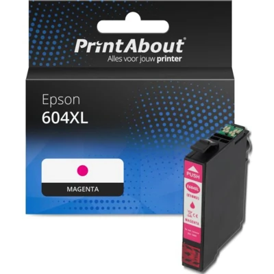 Afbeelding van Huismerk Epson 604XL (C13T10H34010) Inktcartridge Magenta Hoge capaciteit