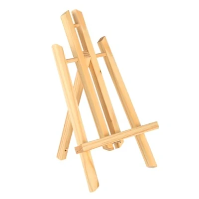 Afbeelding van Tafelschildersezel, kleine ezel, 30 cm hoog, opvouwbaar en ruimtebesparend, geschikt voor schilderen, kinderkunst handwerk