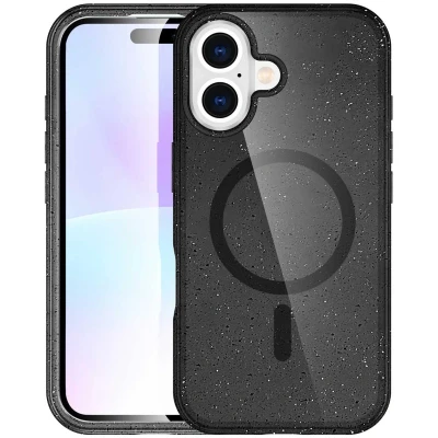 Afbeelding van imoshion Sparkle Backcover met MagSafe voor de Apple iPhone 17 Zwart
