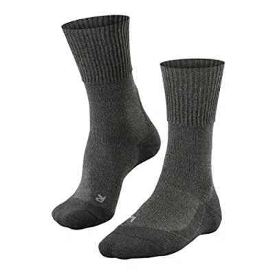 Afbeelding van FALKE TK1 Wool Wandelsokken anti blaren, maximale padding merinowol sportsokken heren grijs Maat 42 43