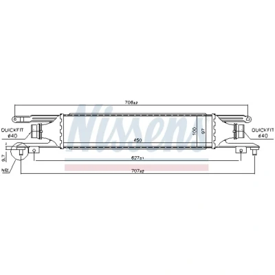 Afbeelding van Nissens Interkoeler 96589