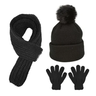 Afbeelding van XNIVUIS Set van 3 mutsen, sjaals, handschoenen en voor kinderen, stuks.