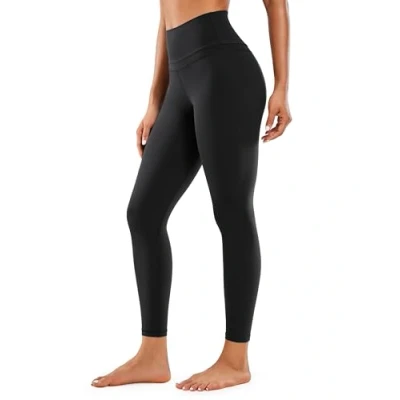 Afbeelding van CRZ Yoga Naked Feeling Legging voor yoga, sport, fitness, 7/8, hoge taille, met zakken, 63 cm, zwart.