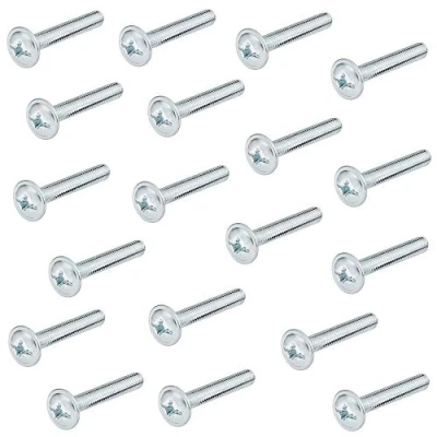 Afbeelding van Gedotec 25 stuks meubelschroeven M4 verzinkt staal H10644 greepschroeven voor meubelgrepen meubelconnector x 45 mm schroefdraadschroeven meubelgreep schroeven