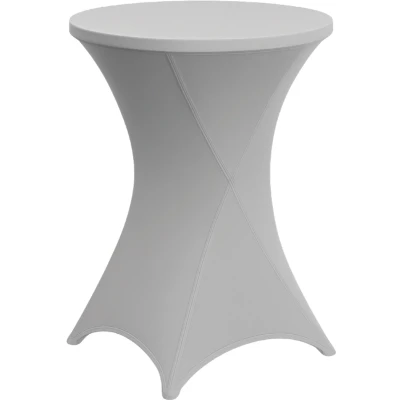 Afbeelding van Tafelrok BRASQ voor statafel 80cm grijs
