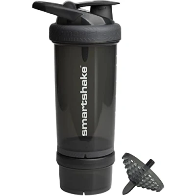 Image de Smartshake Revie Shaker de protéines 750 ml Bouteille gym étanche pour boissons protéinées en poudre sans BPA homme et femme Noir