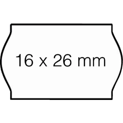 Afbeelding van Prijsetiket 16x26mm Open Data S14/Sato Judo afneembaar wit