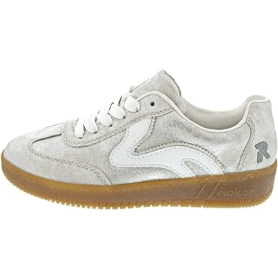 Afbeelding van Rieker M5512 Lage damessneakers, Metaal, 37 EU