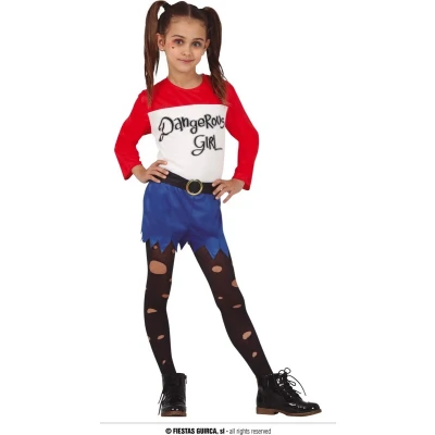 Afbeelding van Fiestas Guirca Verkleedpak Dangerous Girl Meisjes Polyester Mt 10 12 Jaar