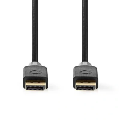 Image de Nedis Câble DisplayPort (M) droit pour 1.4 2 m moulé rond support 8K gris anthracite