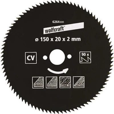 Afbeelding van Wolfcraft 6355000 Hardmetaal cirkelzaagblad 127 x 12.75 mm Aantal tanden: 18 1 stuk(s)