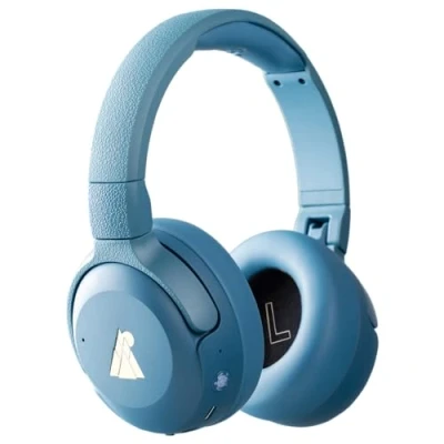 Afbeelding van POGS The Turtle Draadloze over ear koptelefoon noise cancelling ANC Microfoon Bluetooth Volumebegrenzing Blauw