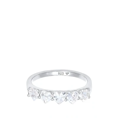 Afbeelding van Elli Heart Classic Ring, Dames, Maat: 52, Silber