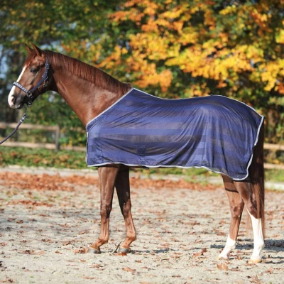 Afbeelding van Kavalkade Vliegendeken Stripe Navy 135/185