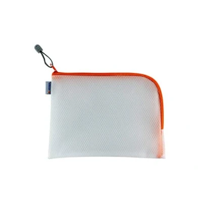 Afbeelding van HERMA 20012 toilettas A5 ritssluiting (26 x 20 cm) kleine transparante zak met voor cosmetica, vloeistoffen, make up, tandenborstel, uptas, oranje