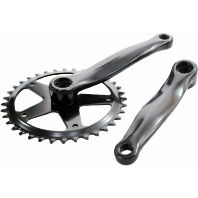 Afbeelding van Crankset spieloos 44t aluminium 332 ZWART 170mm