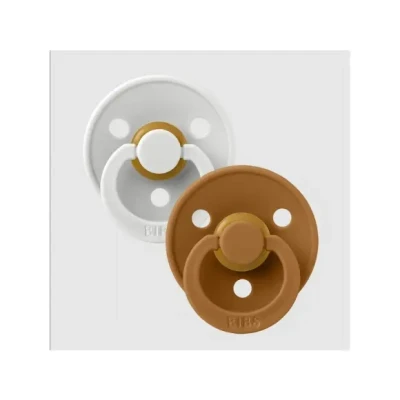 Afbeelding van BiBS Colour Pacifier Stage 2 Fopspeen stuks Haze / Caramel